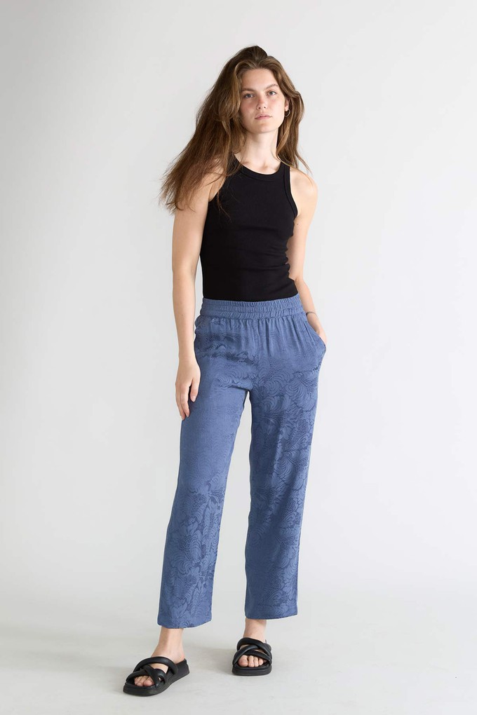 zen indigo Hose aus Cupro from Yahmo