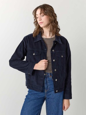 navy Cordjacke from Yahmo