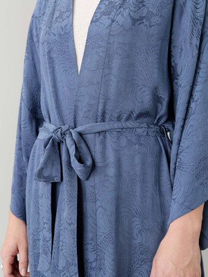 zen indigo Besser-als-Seide Kimono from Yahmo