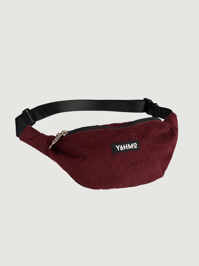 weinrote Cord Bauchtasche from Yahmo