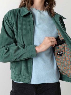 teal Cordjacke from Yahmo