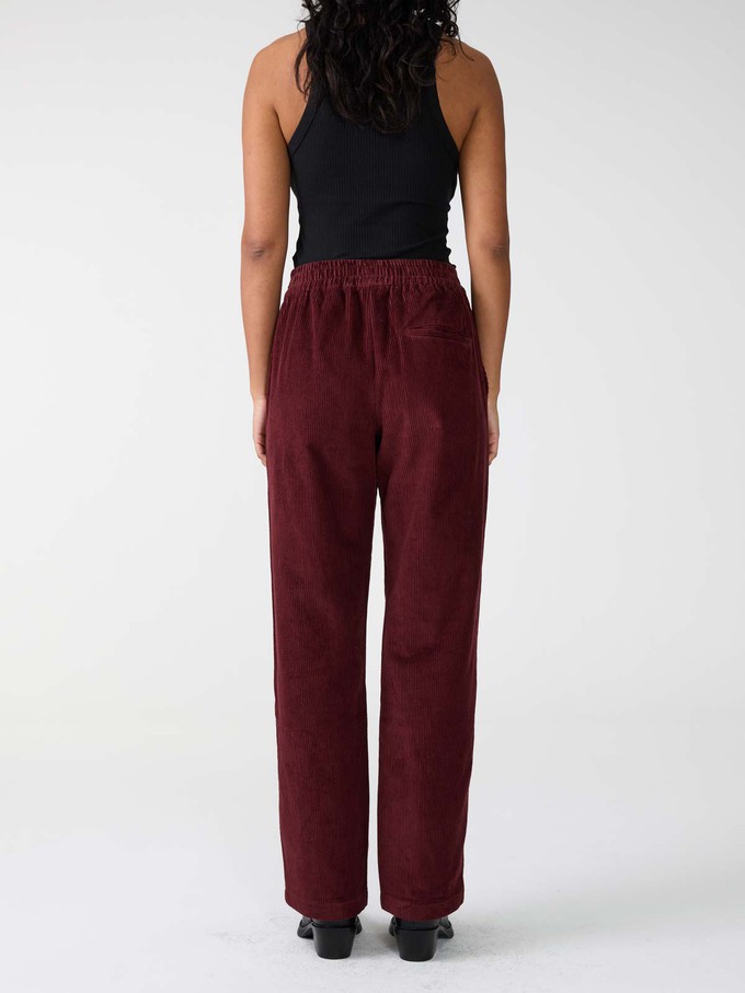 weinrote Cordhose from Yahmo