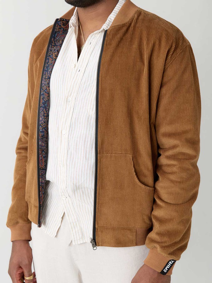 paisley/caramel Cord Wendejacke from Yahmo