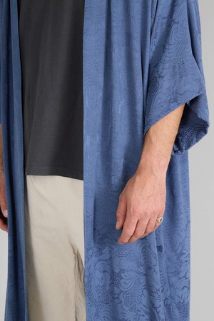 zen indigo Besser-als-Seide Kimono from Yahmo