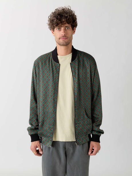 emerald/black Reversible Bomber from Yahmo