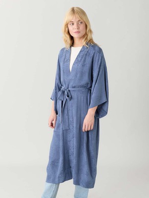 zen indigo Besser-als-Seide Kimono from Yahmo