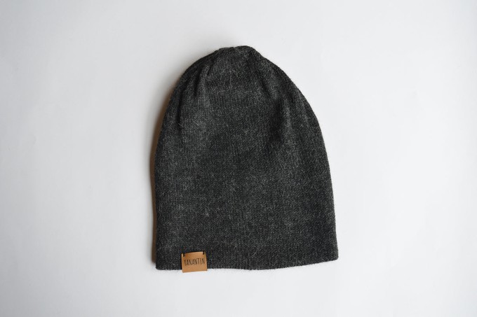 Knitted Hat | Stormy Night Grey | 100% Alpaca Wool from Yanantin Alpaca