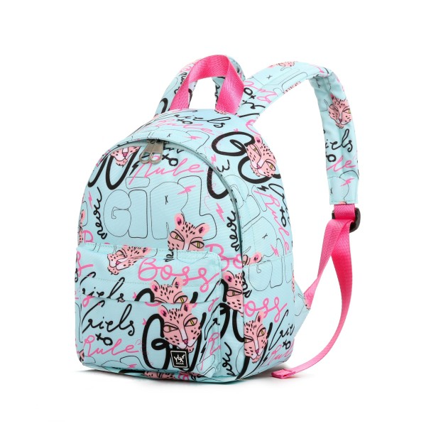 YLX Hemlock Backpack (S) | Kids | Bleached Aqua Girls Street Art from YLX Gear